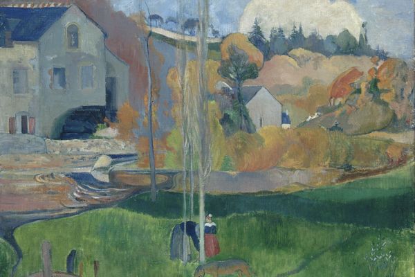 Landscape in Brittany. The David Mill
