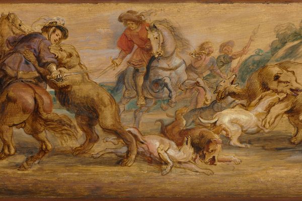 Study for 'The Bear Hunt' (for the Alcázar, Madrid)