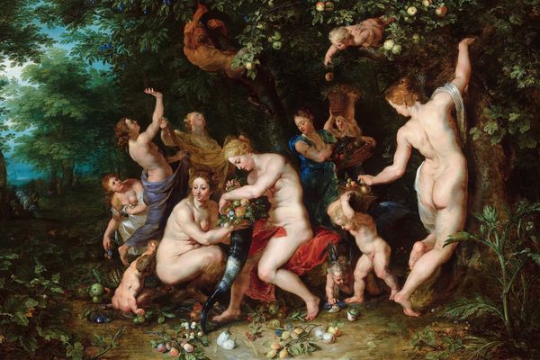 Nymphs Filling The Cornucopia 