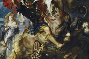 St George Battles The Dragon 