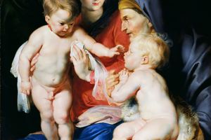 The Holy Family with Saint Elizabeth and Saint John the Baptist 