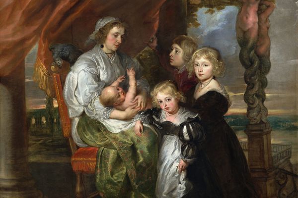 Deborah Kip,Wife of Sir Balthasar Gerbier and Her Children 