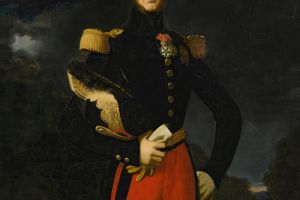 Portrait Of Prince Ferdinand-Philippe, Duc D'orléans, Before The Chateau De Saint-Cloud's Garden