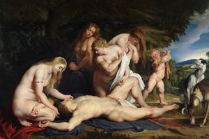 The Death of Adonis (With Venus, Cupid, and The Three Graces) 