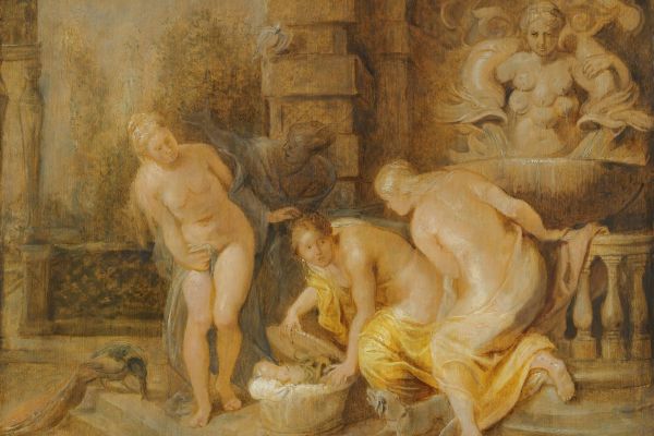 The Discovery Of The Baby Erichthonius By The Daughters Of Cecrops