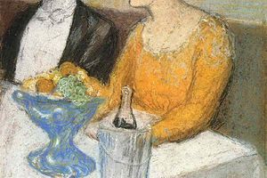Femme nue aux cheveux longs