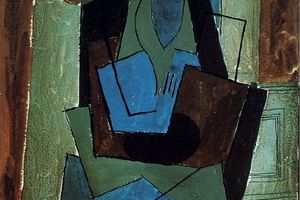 Femme assise au chapeau