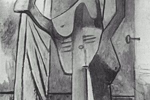 Femme au divan  te de femme