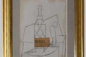 Bouteille de Pernod (Table dans un Caf 