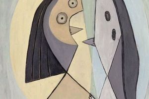 Buste de femme et autoportrait
