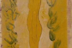 Femme  la te rouge