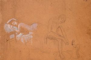 Chevaux au bain