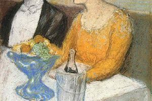 Femme nue aux cheveux longs