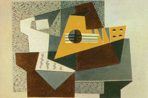 Guitare sur un guidon