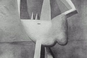 Femme aux bras lev