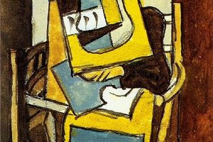 Femme assise dans un fauteuil
