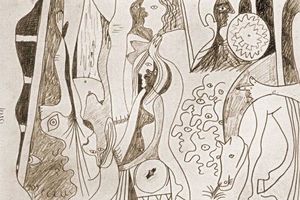 Figure au bord de la mer