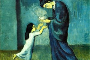 La femme avec la bordure