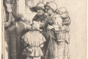 Beggars Receiving Alms at the Door of a House 