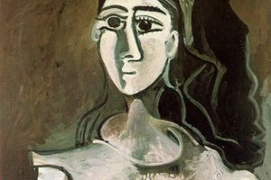 Buste de femme assise