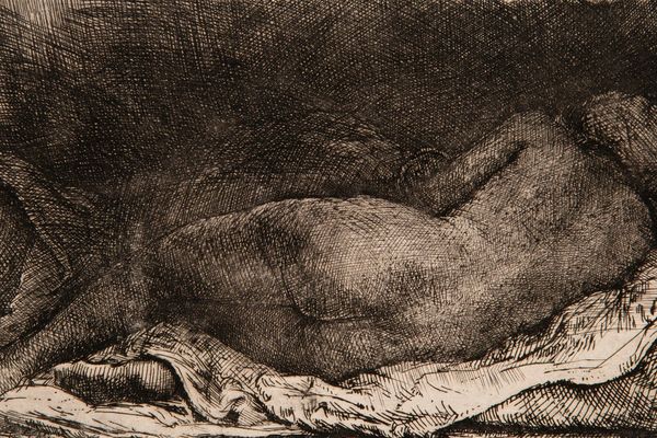 Reclining female nude 