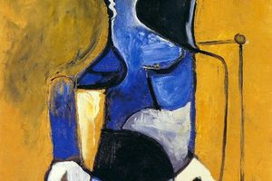 Femme assise de face