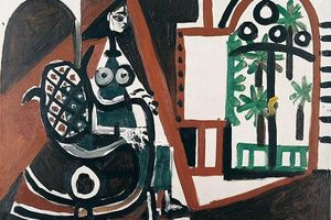 Femme dans l'atelier I