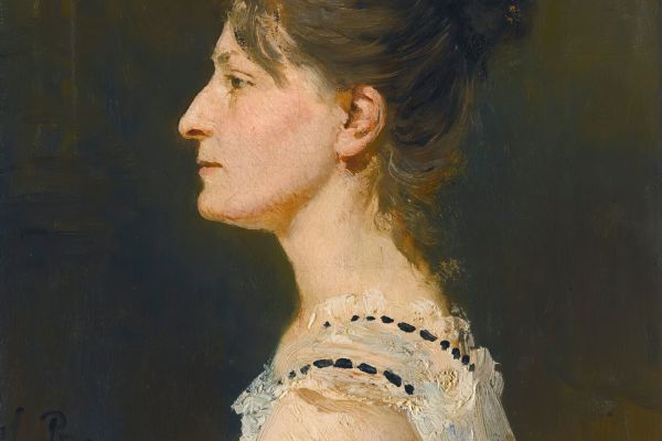 Portrait Of A Lady Said To Be Maria Grigorievna Ge (1854-1932)