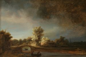 Landscape with a Stone Bridge 