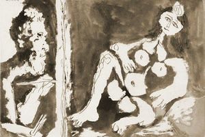 Peintre et mode accoud III ('Sable Mouvant')