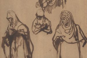 Study Sheet with Three Women and a Boy 