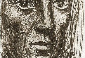 Te de femme en pleurs