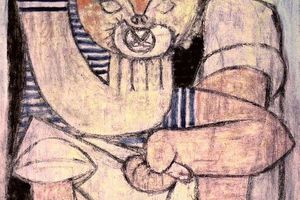 Femme nue sur un canap