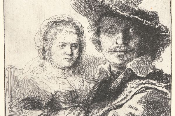 Rembrandt and His Wife Saskia 