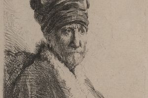 Bust of a man wearing a high cap, the artist's father 