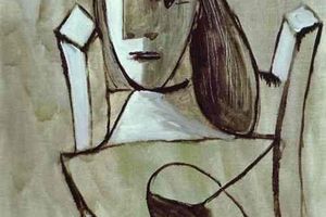 Femme assise au chapeau 2