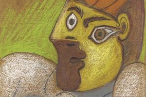 Buste de femme  l'oiseau