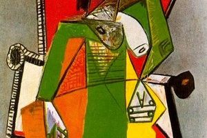 Femme  l'artichaut