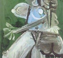 Mousquetaire  la pipe et fleurs