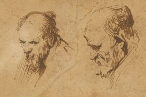 Two Studies of the Head of an Old Man 