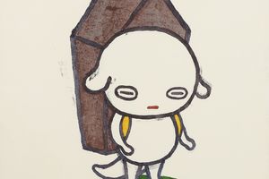 Dog with Coffin