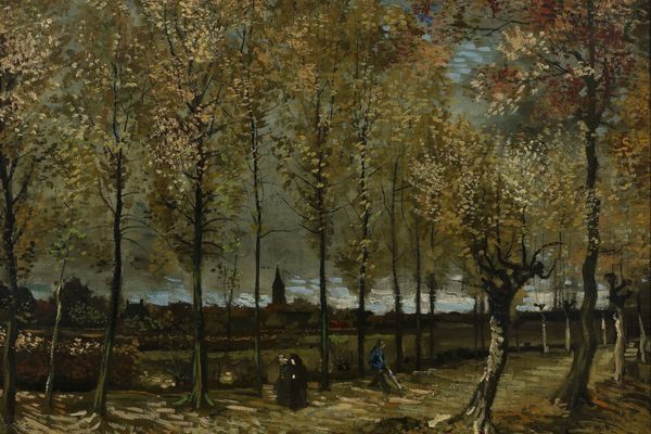 Lane with Poplars