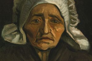Head of an Old Peasant Woman with White Cap