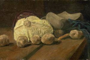 Still Life with Cabbage and Clogs