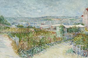 Montmartre behind the Moulin de la Galette (July 1887 - 1887)
