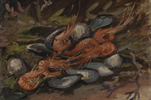 Still Life with Mussels and Shrimps