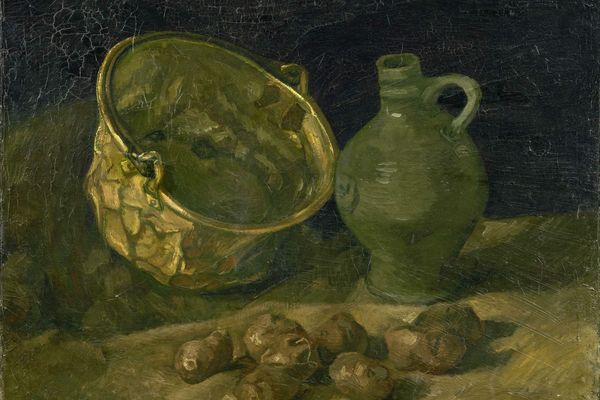 Still-Life with Brass Cauldron and Jug