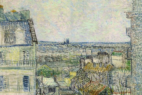 View of Paris from Vincent s Room in the Rue Lepic