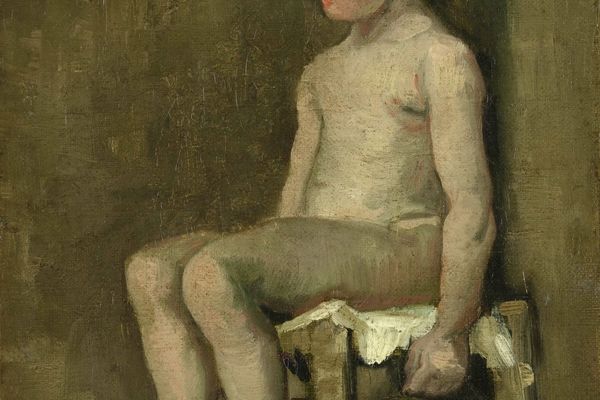 Nude Girl Seated