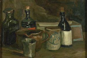 Still-Life with Bottles and Earthenware